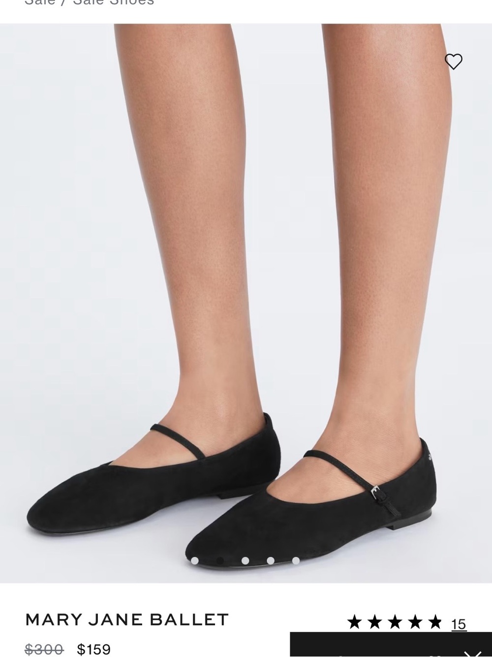 Tory Burch Mary Jane Ballet Flats - Black Suede